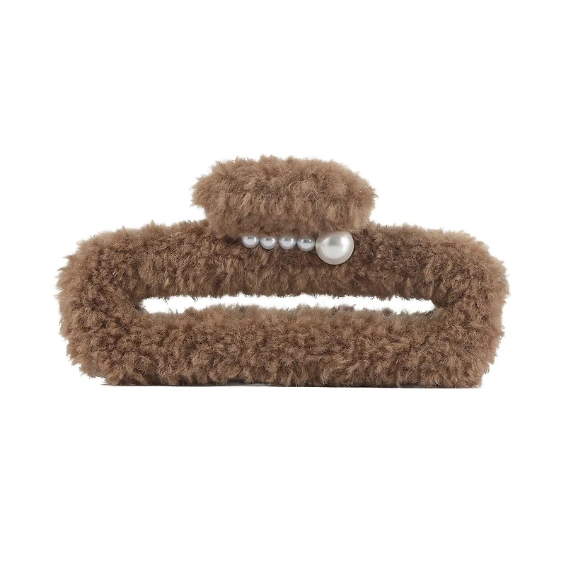 Arch14 Fuzzy Rectangle Claw Clips 1pc