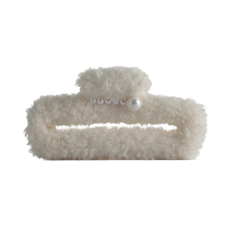 Arch14 Fuzzy Rectangle Claw Clips 1pc