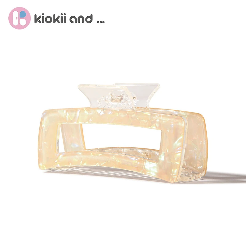 Arch14 Holographic Shine Rectangle Claw Clip 1pc