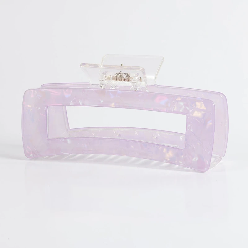 Arch14 Holographic Shine Rectangle Claw Clip 1pc