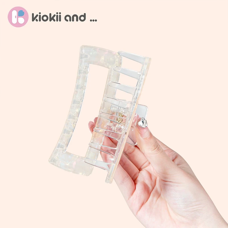 Arch14 Holographic Shine Rectangle Claw Clip 1pc