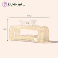 Arch14 Holographic Shine Rectangle Claw Clip 1pc