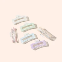 Arch14 Holographic Shine Rectangle Claw Clip 1pc
