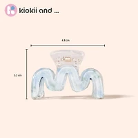 Arch14 Pastel Blossoms Mini Wave Claw Clip 1pc