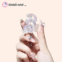 Arch14 Pastel Blossoms Mini Wave Claw Clip 1pc
