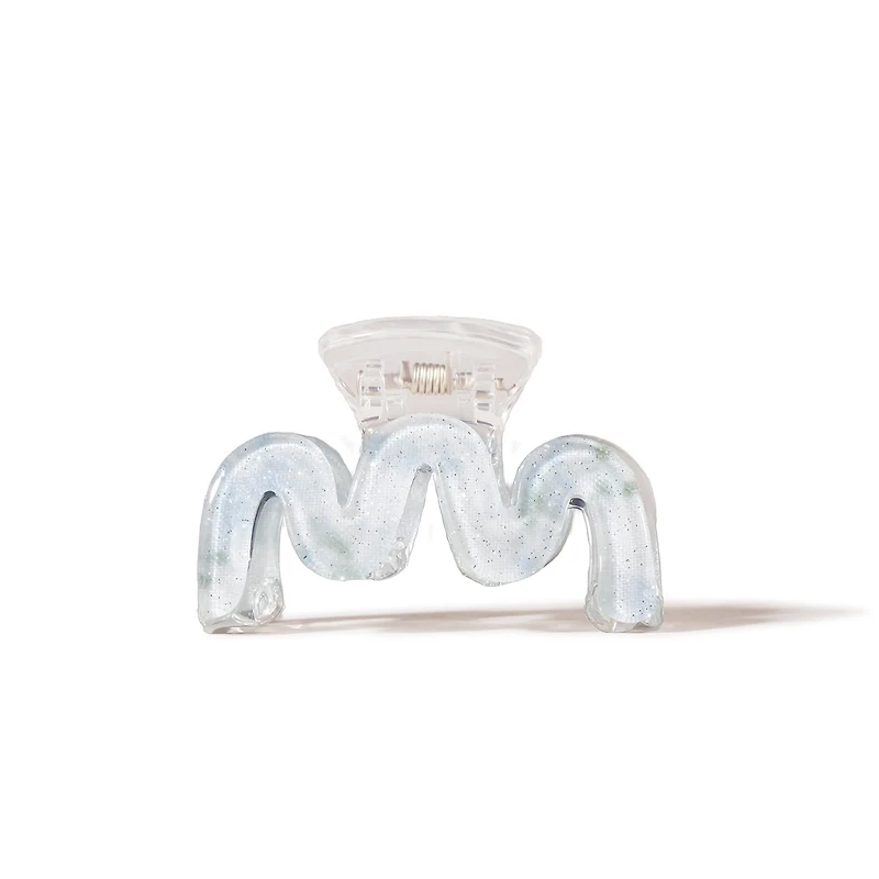 Arch14 Pastel Blossoms Mini Wave Claw Clip 1pc