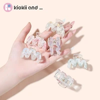 Arch14 Pastel Blossoms Mini Wave Claw Clip 1pc