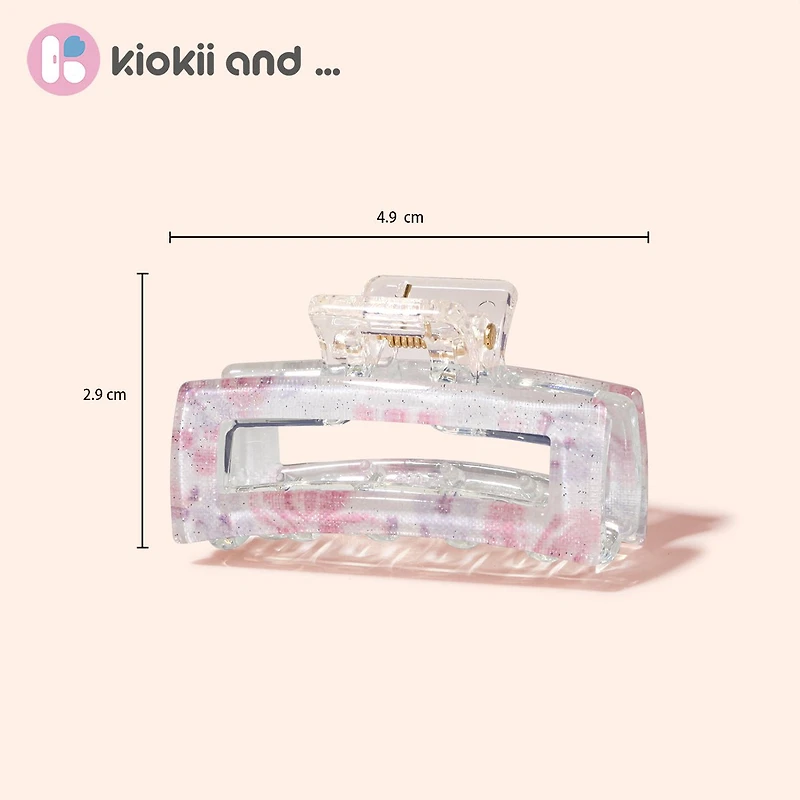 Arch14 Pastel Blossoms Small Claw Clip 1pc