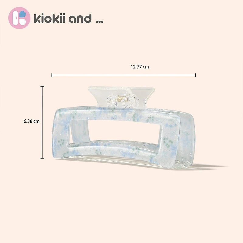 Arch14 Petal Pop Clear Claw Clip 1pc