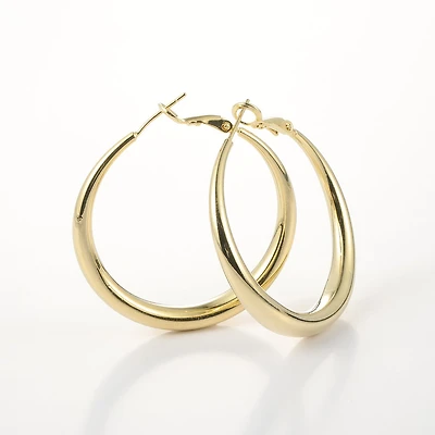 Arch14 Signature Shine Classic 18K Gold Hoop Earrings