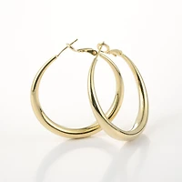 Arch14 Signature Shine Classic 18K Gold Hoop Earrings