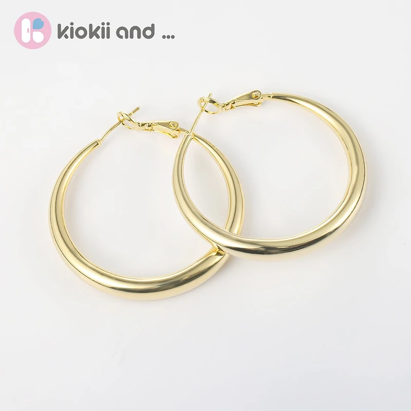Arch14 Signature Shine Classic 18K Gold Hoop Earrings