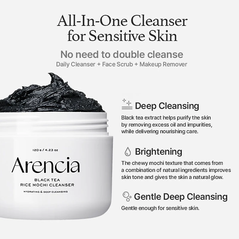 Arencia Black Tea & Yuzu Cleanser 120g