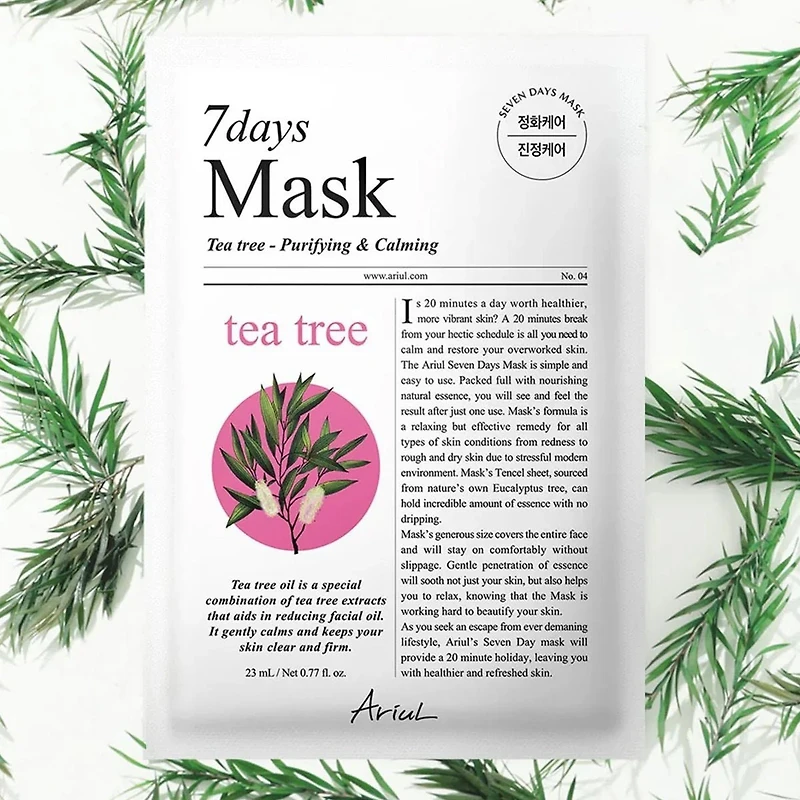 ARIUL 7days Mask Tea Tree M 1pc