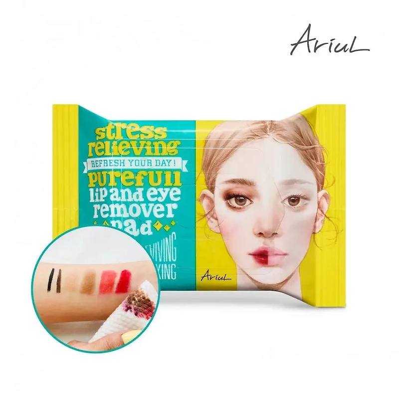 ARIUL Stress Relieving Purefull Lip & Eye Remover Pad 30pcs