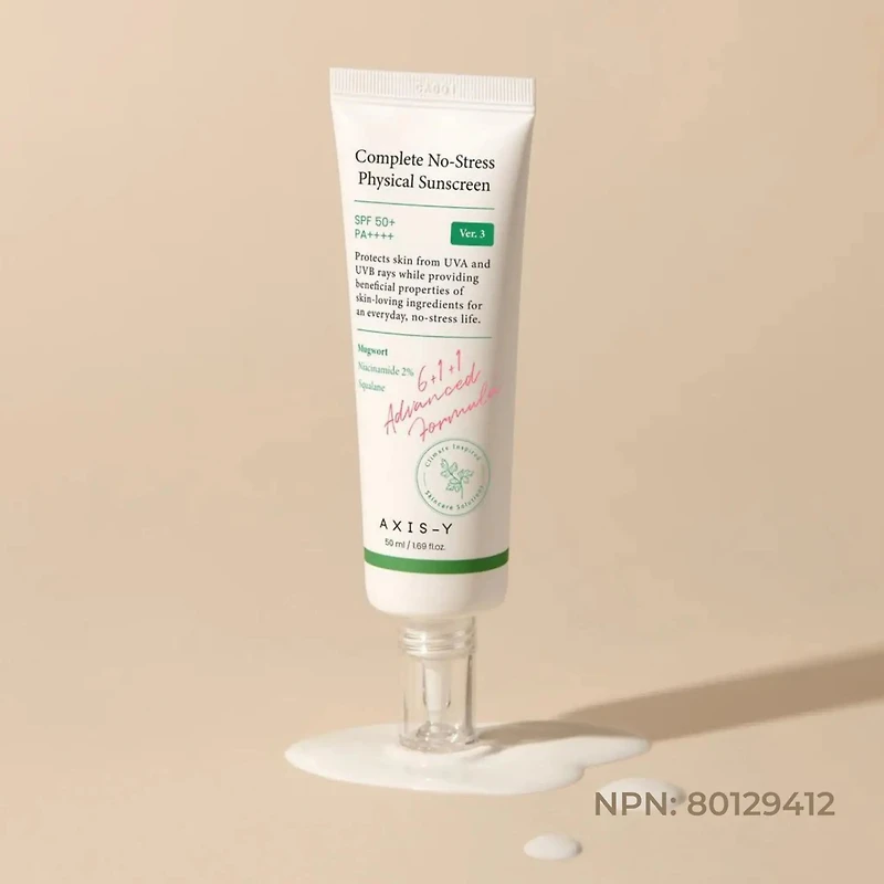 AXIS-Y Complete No-Stress Physical Sunscreen V.3 SPF 50+ PA++++ 50ml