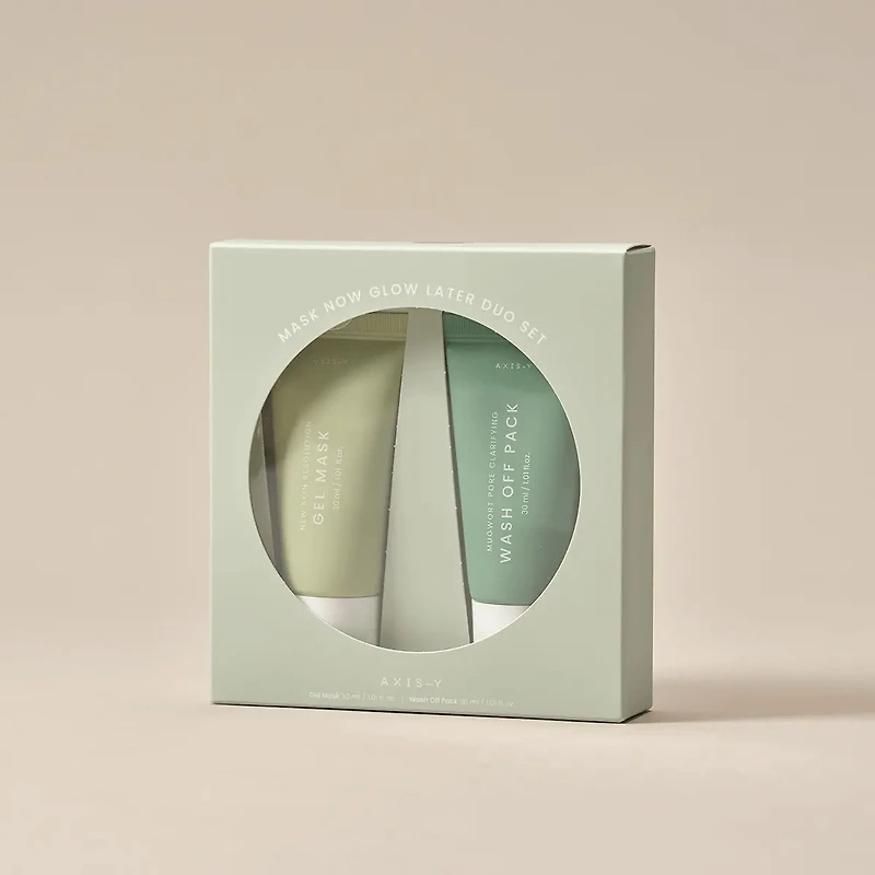 AXIS-Y Mask Now Glow Later Duo Set