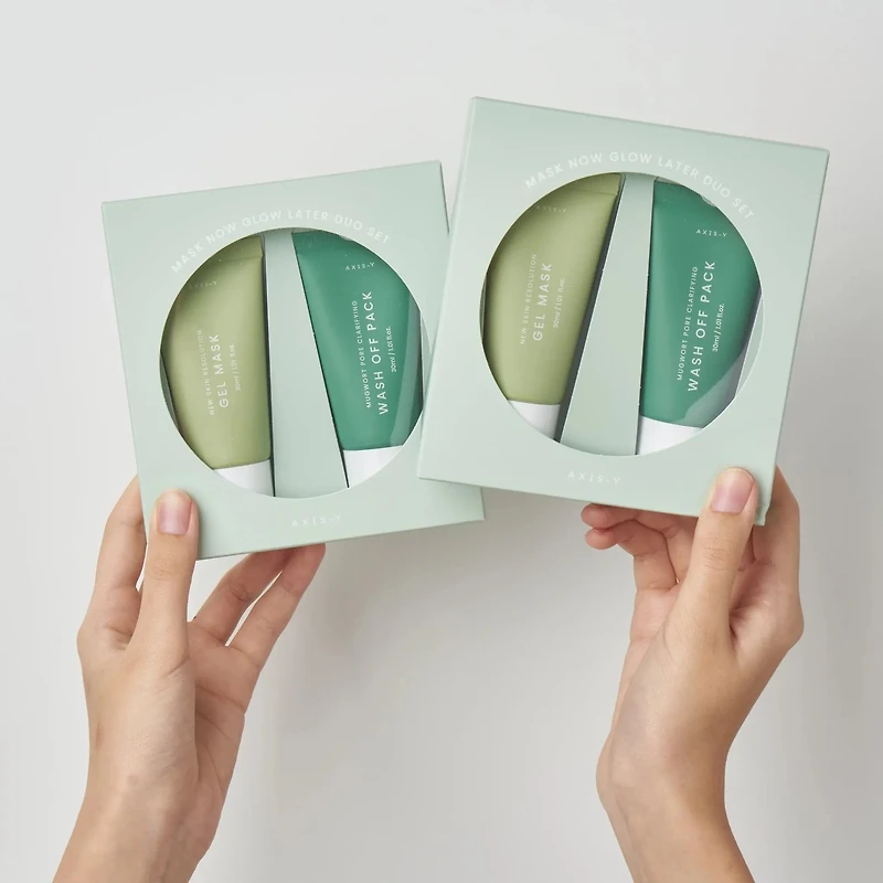 AXIS-Y Mask Now Glow Later Duo Set