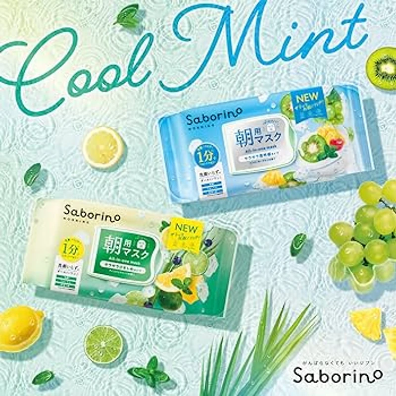 BCL SABORINO Morning Sheet Mask Ice Clear Mint 28pcs