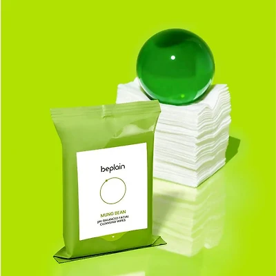 Beplain Mung Bean PH Balanced Facial Cleansing Wipes 20pcs