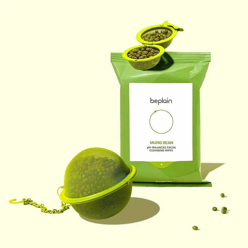 Beplain Mung Bean PH Balanced Facial Cleansing Wipes 20pcs