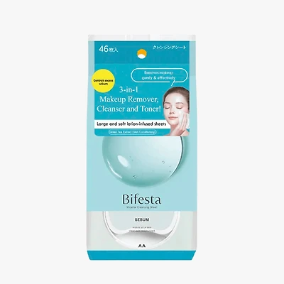 Bifesta Micellar Cleansing Sheet Sebum 46pcs