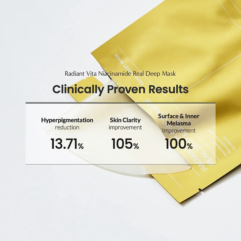Biodance Radiant Vita Niacinamide Real Deep Mask (Yellow)