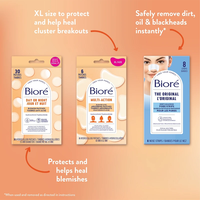 Bioré Day or Night Blemish Patches Value Pack 54pcs