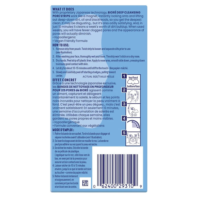 Bioré Original Deep Cleansing Pore Strips 4pc