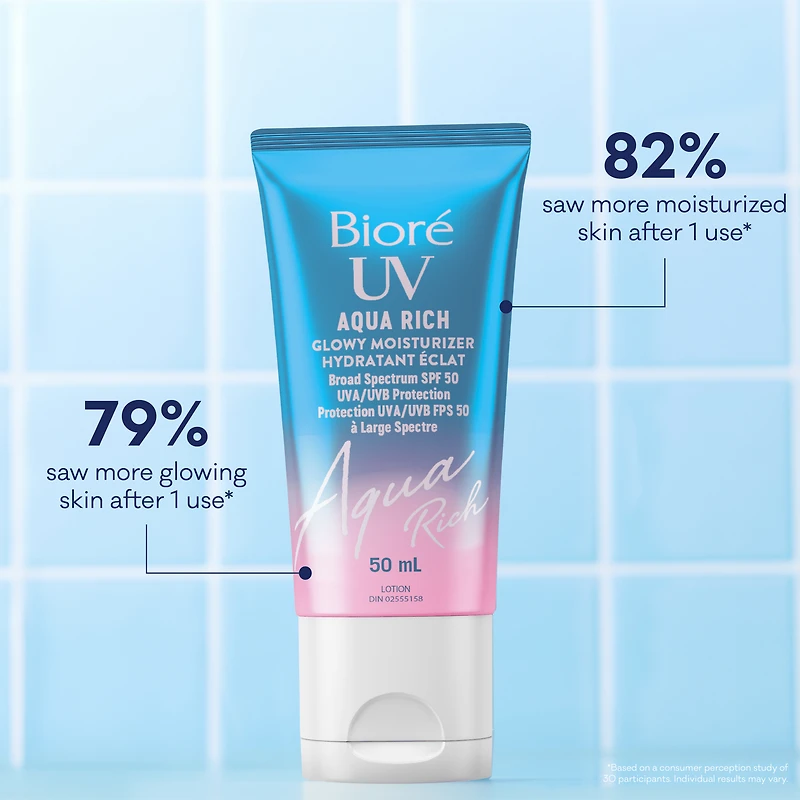 Bioré SPF 50 UV Aqua Rich Glowy Moisturizer 50ml