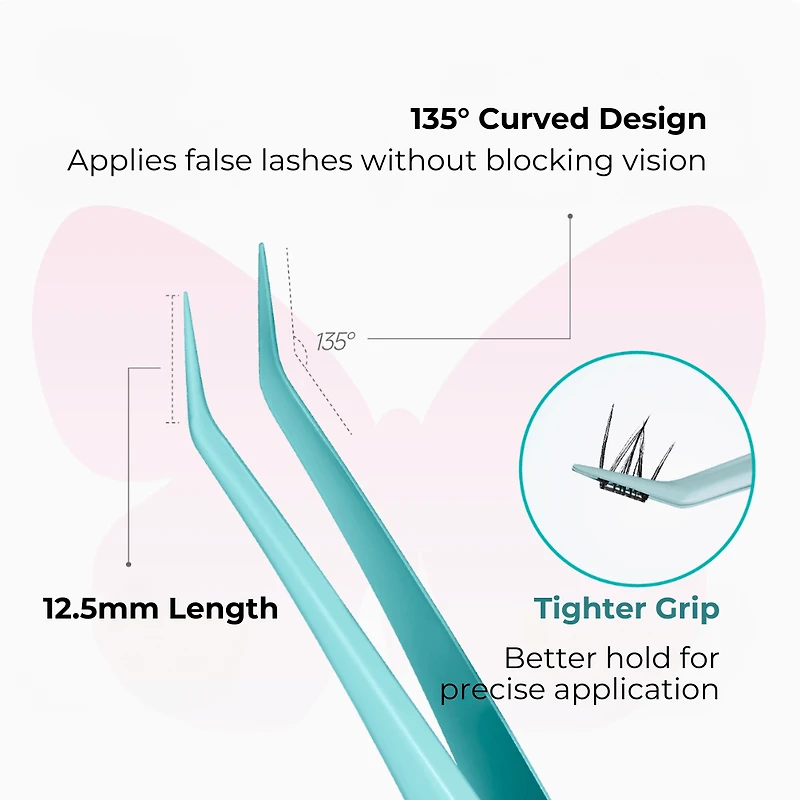 BLJ Butterfly Series Eyelashes Crafting Tweezer 1pc