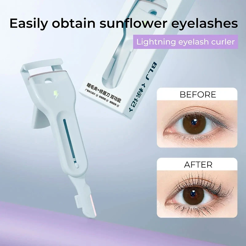 BLJ Lightning Series Eyelash Curler + Eyebrow Razor