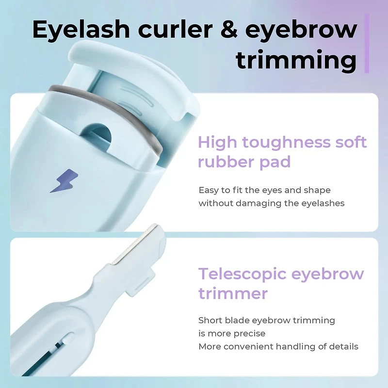BLJ Lightning Series Eyelash Curler + Eyebrow Razor