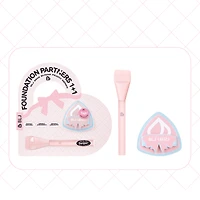 BLJ Perfect Canvas Foundation Brush & Puff Duo (Pink Edition)