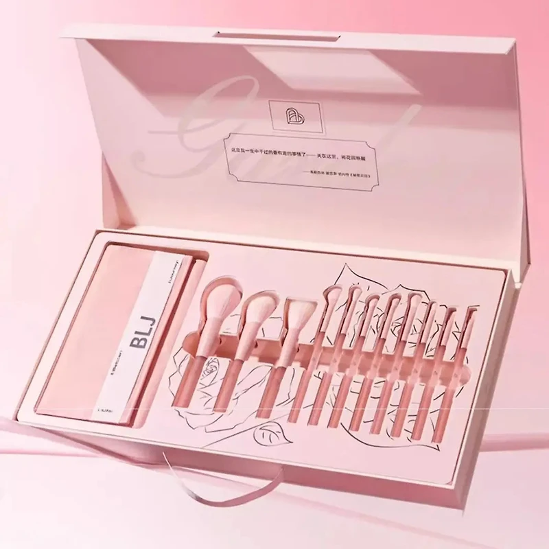 BLJ Semi Sugar Peach Make Up Brush Gift Box 11pcs