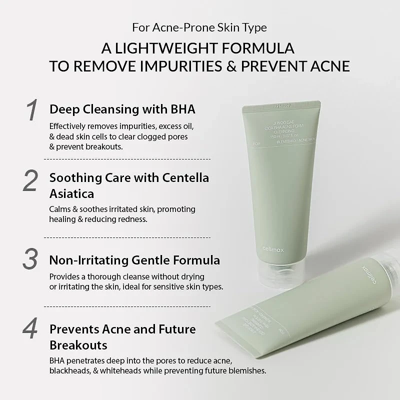Celimax Ji Woo Gae Cica BHA Foam 150ml
