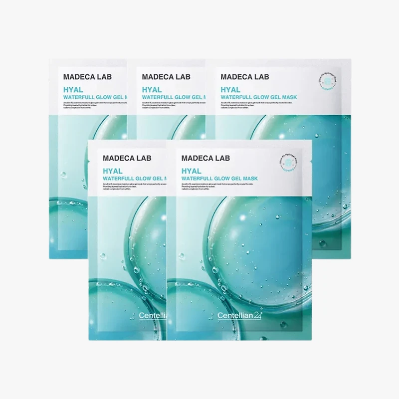 Centellian24 Madeca Lab Hyal Waterfull Glow Gel Mask 5pcs