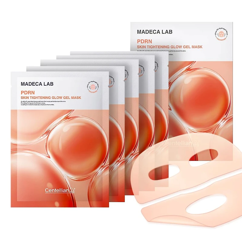 CENTELLIAN24 Madeca Lab PDRN Skin Tightening Glow Gel Mask 5pcs
