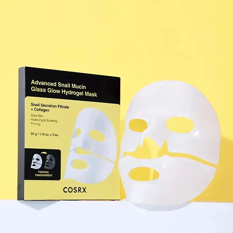 COSRX Advanced Snail Mucin Glass Glow Hydrogel Mask 3ea