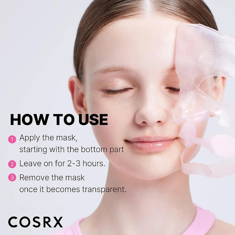 COSRX The Peptide Collagen Lifting Glow Hydrogel Mask 3pcs