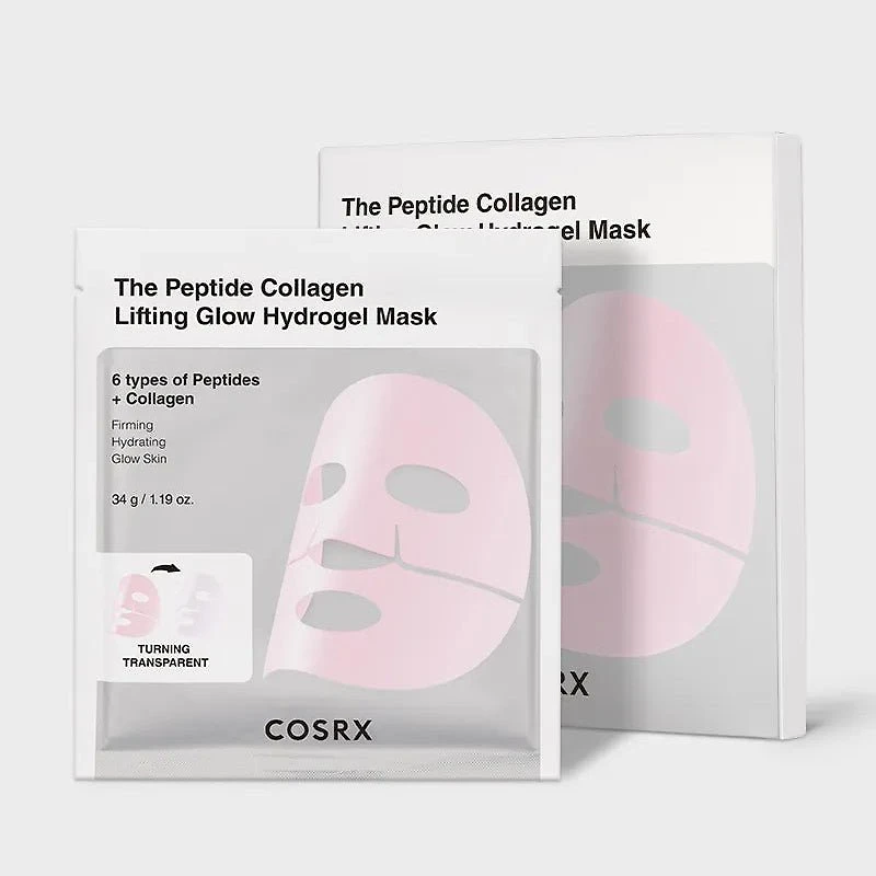 COSRX The Peptide Collagen Lifting Glow Hydrogel Mask 3pcs