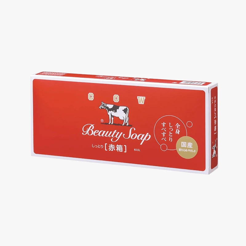 Cow Brand Bouncia Beauty Soap Red 6pcs