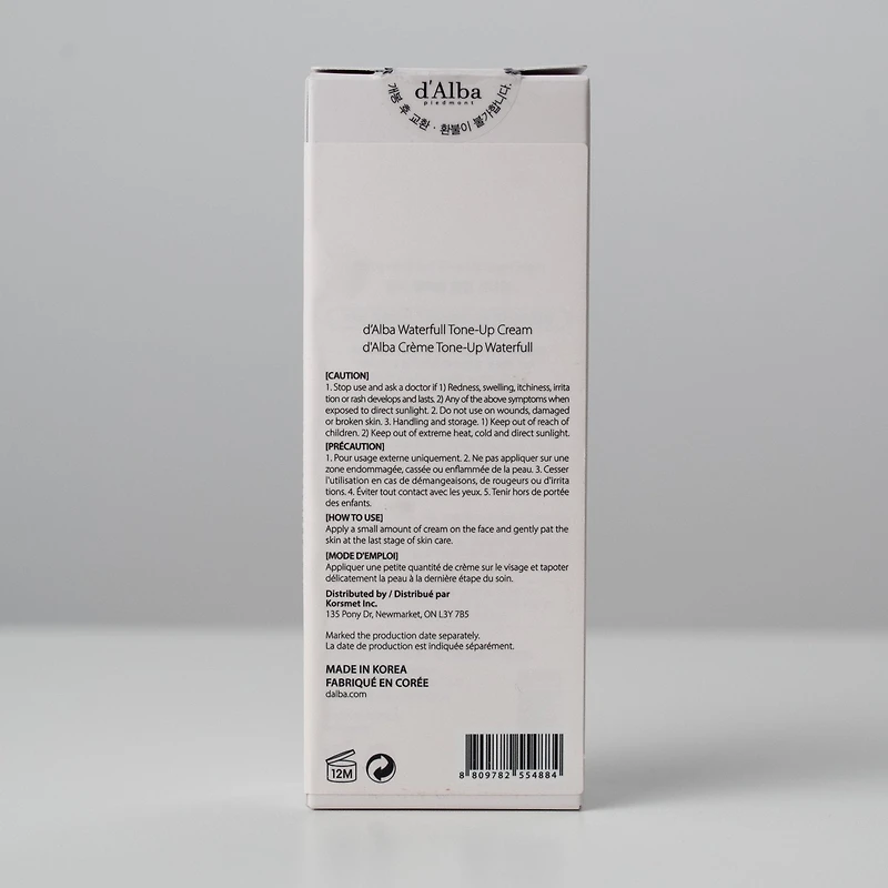 dAlba Waterfull Tone-Up Cream Pink Correcting 50ml