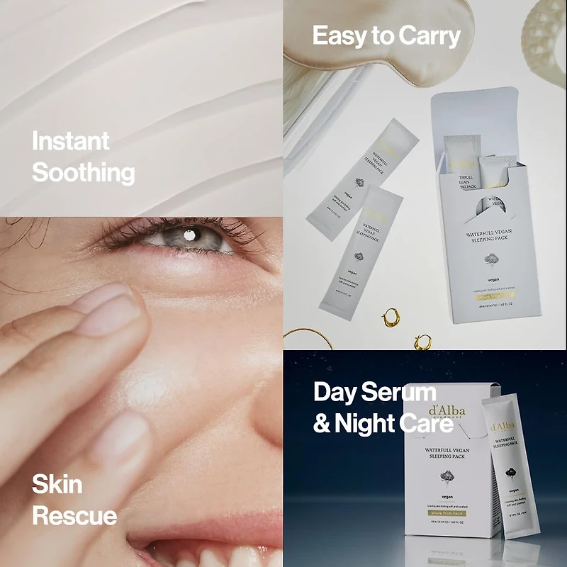 dAlba Waterfull Vegan Sleeping Pack (4mlx12ea)