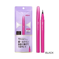 Dejavu Lasting-Fine E Short Brush Liquid Eyeliner - Deep Black / Medium Brown (1pc)