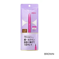 Dejavu Lasting-Fine E Short Brush Liquid Eyeliner - Deep Black / Medium Brown (1pc)