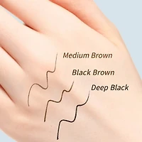 Dejavu Lasting-Fine E Short Brush Liquid Eyeliner - Deep Black / Medium Brown (1pc)