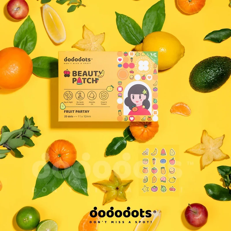 DODODOTS Beauty Patch Fruit Partay 20p