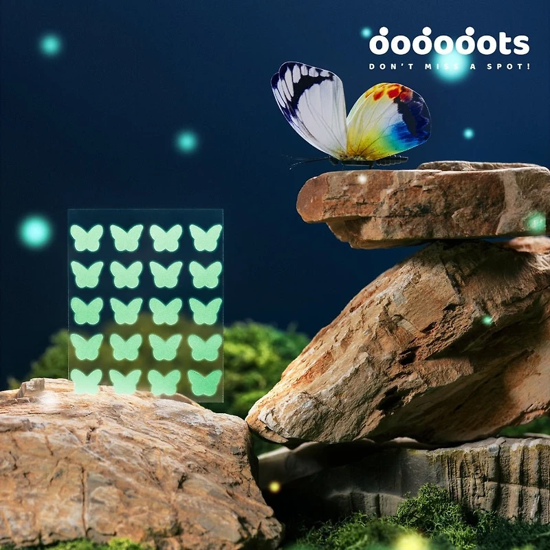 Dododots Glow Butterflies 20 pcs