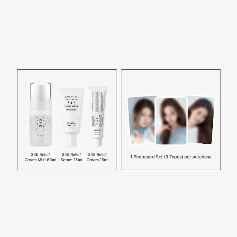 Dr. Althea 345 Travel Set 3pcs + Jang Wonyoung Photocard